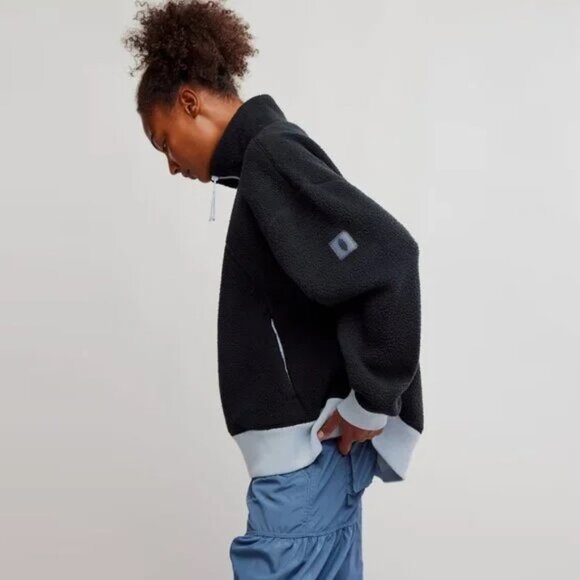 Free People Movement Hit The Slopes Quarter Zip Fleece Pullover NWT - Picture 3 of 10